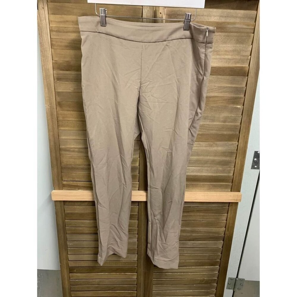 Ellen Tracy Dress Pants Business Casual Slacks Trousers Size 10 Beige Women's